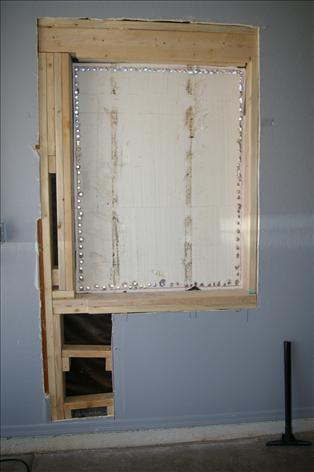 4-28-07 Garge Workshop - Installing Window (2)